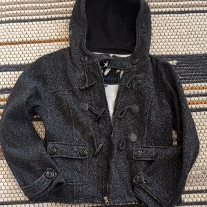 Girls Sebby toggle hooded coat